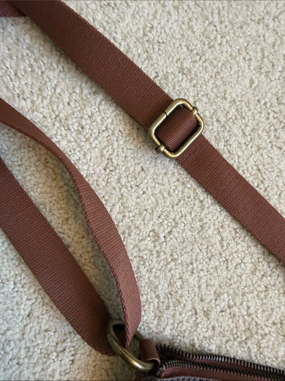 Like new “The Sak Lucia Crossbody” Women's Brown Suede Bag with Adjustable Strap